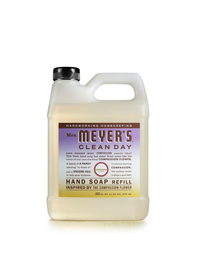 مسز مايرز كلين داي عبوة إعادة تعبئة صابون اليدين كلين داي من السيدة مايرز، مصنوعة من زيوت عطرية، تركيبة قابلة للتحلل الحيوي، برائحة زهرة الشفقة، قد تختلف العبوة، 33 أونصة سائلة - Image 1