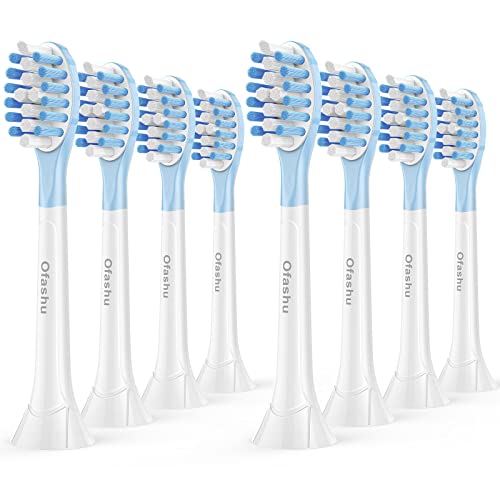 Ofashu Replacement Toothbrush Heads for Philips Sonicare ProtectiveClean C3 G3 W3 C2 4100 9044, White, 8 Packs - Image 1
