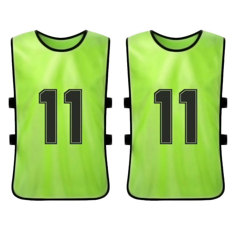 12PCS Kid's Football Pinnies Quick Drying Soccer Jerseys Youth Sports Scrimmage Basketball Team Training Numbered Bibs Practice Sports Vest - Image 4