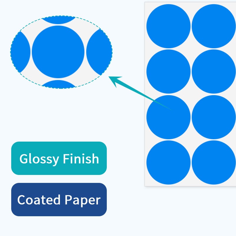 Ouzoustate 2 Inch Removable Stickers Large Colored Dot Stickers Big Waterproof Round Circle Labels Easy Peel Off for Boxes ï¼Œ240 PCS (Multicolored, 2 Inch) - Image 5