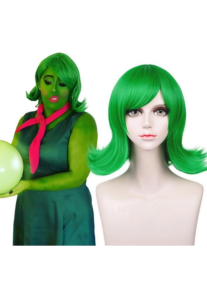 Probeauty Probeauty Green Wig Short Curly Green Wig for Women New Movie Characters Halloween Cosplay Wigs  - Image 1