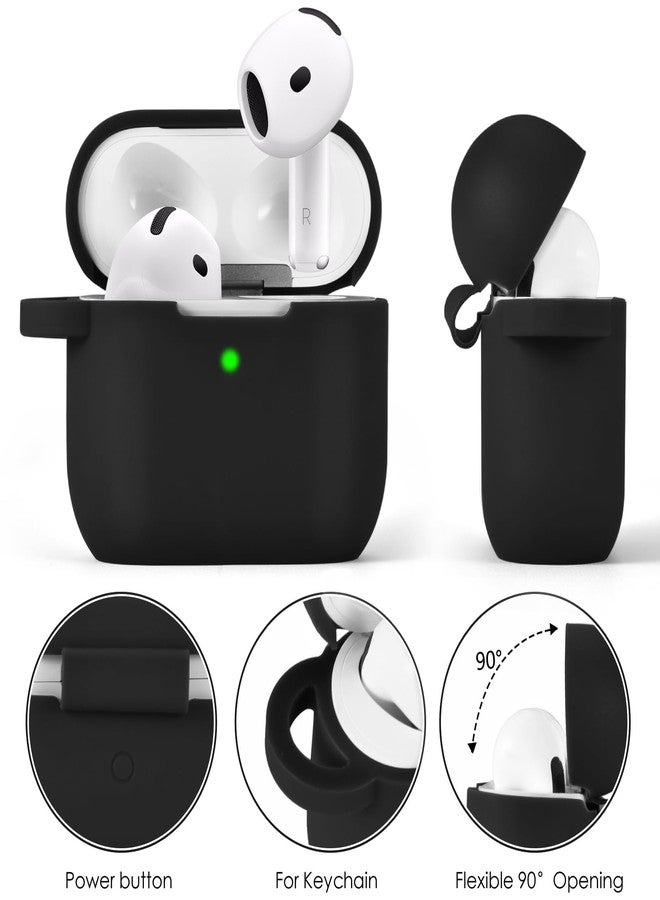 جرابات VISOOM لسماعات AirPods 4 إصدار 2024، غطاء سيليكون مضاد للسقوط للنساء، سماعات أذن لاسلكية iPod 4، جرابات شحن، سلسلة مفاتيح مزينة للبنات لسماعات AirPods من الجيل الرابع - Image 5
