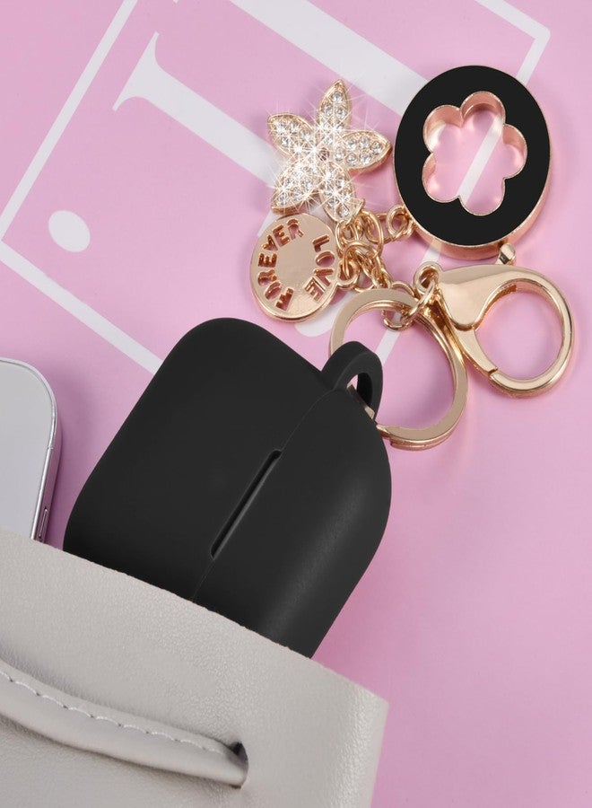 جرابات VISOOM لسماعات AirPods 4 إصدار 2024، غطاء سيليكون مضاد للسقوط للنساء، سماعات أذن لاسلكية iPod 4، جرابات شحن، سلسلة مفاتيح مزينة للبنات لسماعات AirPods من الجيل الرابع - Image 2