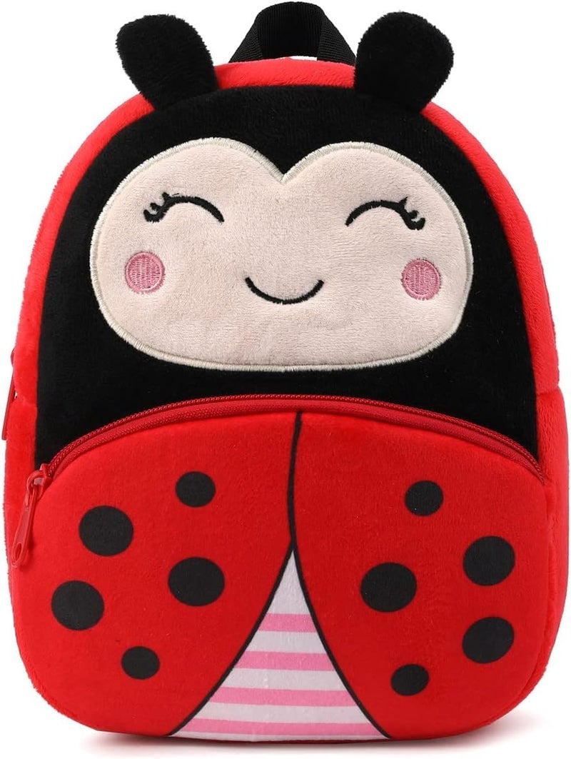 blue tree Cute Kids Backpack Toddler Bag Plush Animal Cartoon Mini Travel Bag for Baby Girl Boy 1-6 Years, Ideal for Gifting for Kids (Red Bee) - Image 1