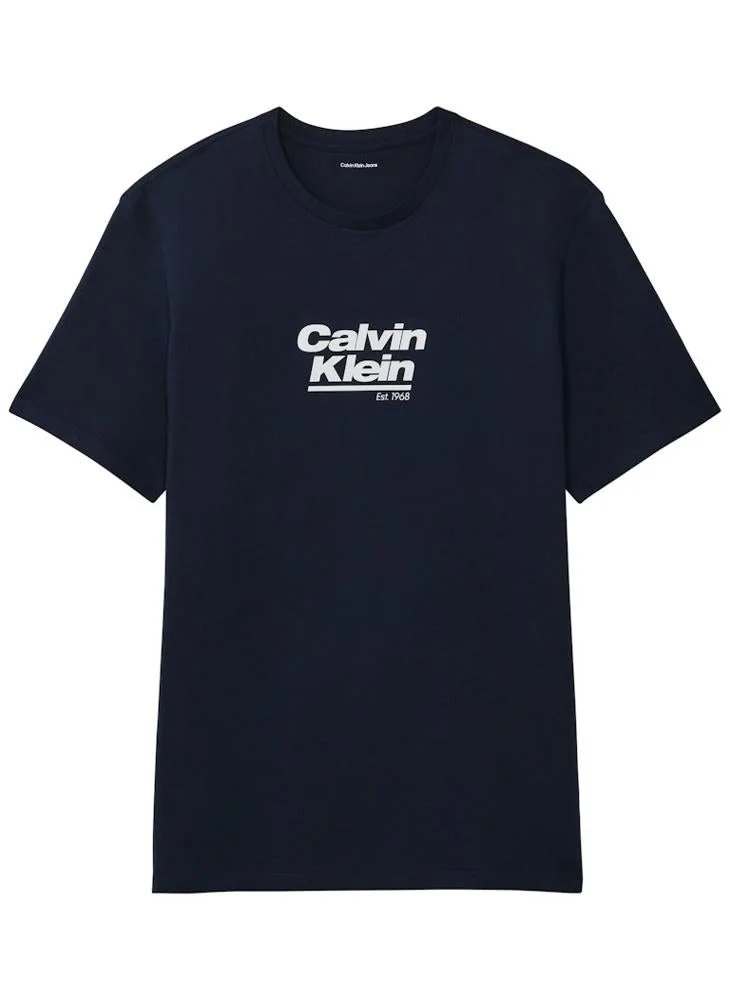 Calvin Klein Jeans  Logo Graphic Crew Neck T-Shirt for Men | Best Price UAE