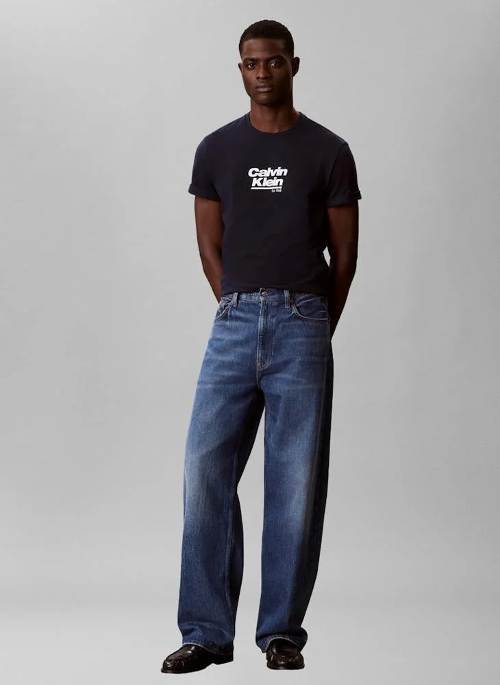 Calvin Klein Jeans  Logo Graphic Crew Neck T-Shirt for Men | Best Price UAE