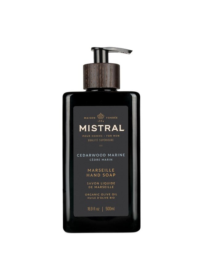 mistral - Men'S Natural Hand Soap Cedarwood Marine - Image 1