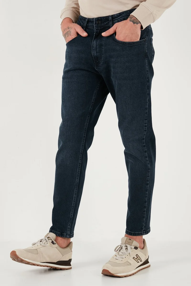 Buratti Stretch Cotton Slim Fit Normal Waist Straight Leg Jeans Men's Jeans 5900S07MILANO