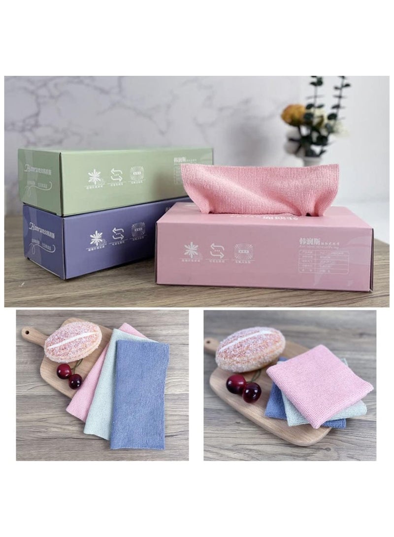 Reusable Cleaning Cloth Microfiber Towel Rags Cleaning Cloth, Keep Your Kitchen Sparkling Clean with Disposable Dish Cloths (Color May Vary)  - Image 4