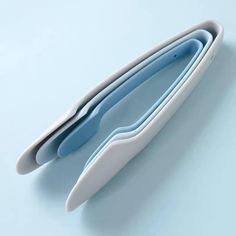 Riviox Kitchen Tong, Cooking Tongs, 3pcs Set Soft Touch Plastic Salad Bowl Tong Multipurpose BBQ Baking Serving Buffet Tong - Image 1