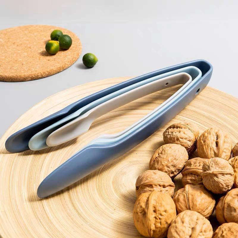 Riviox Kitchen Tong, Cooking Tongs, 3pcs Set Soft Touch Plastic Salad Bowl Tong Multipurpose BBQ Baking Serving Buffet Tong - Image 5