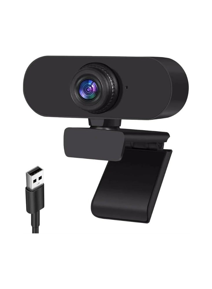 1080P HD Webcam with Microphone – USB Plug & Play – Noise Reduction & Autofocus – for PC and Laptop – Ideal for Zoom, Video Calls & Streaming - Image 1