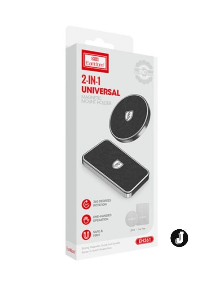 JAJEEK "ET-EH261 Magnetic Phone Holder – Premium Black Car Mount for Smartphones, Strong Magnetic Grip & Adjustable" - Image 4