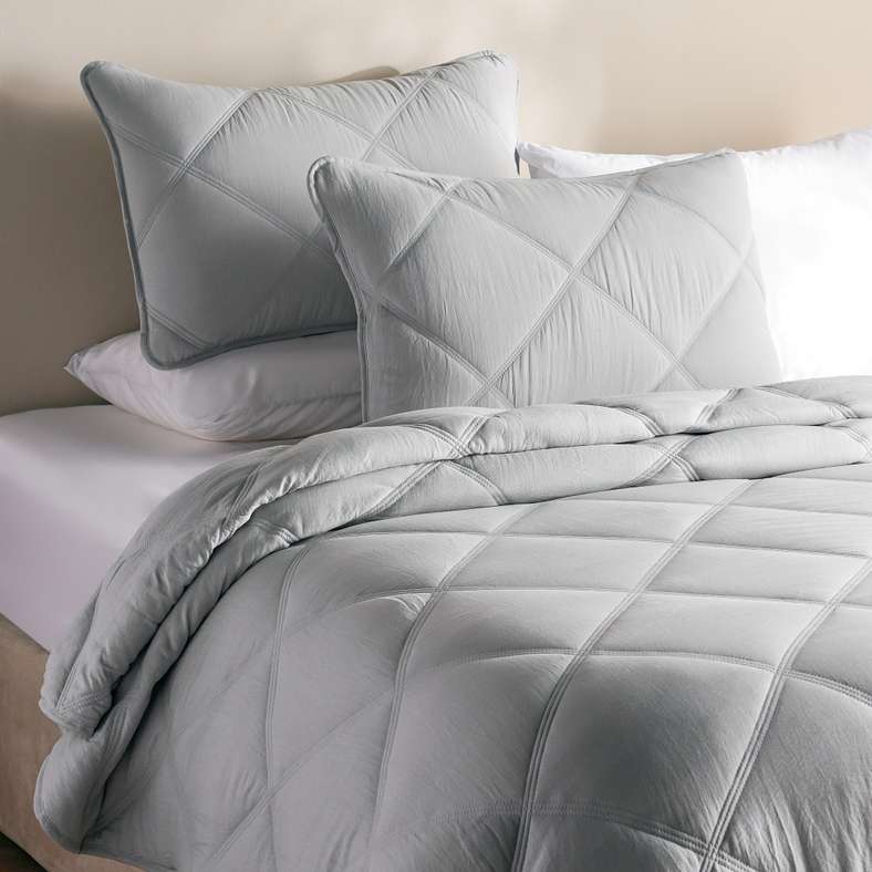 Pan Home 3-Piece Bedspread Set in Grey for All