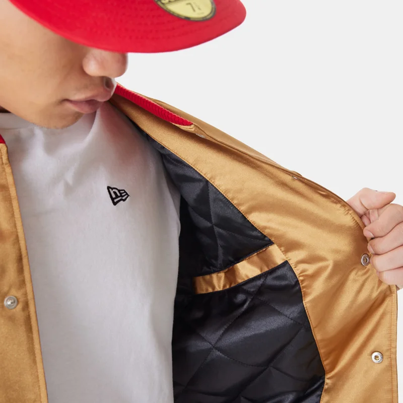 New Era Beige Men's NFL San Francisco 49ers Bomber Jacket for Men | Best Price UAE