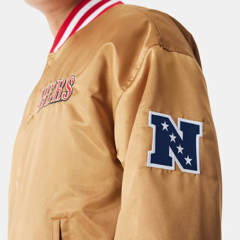 New Era Beige Men's NFL San Francisco 49ers Bomber Jacket for Men | Best Price UAE