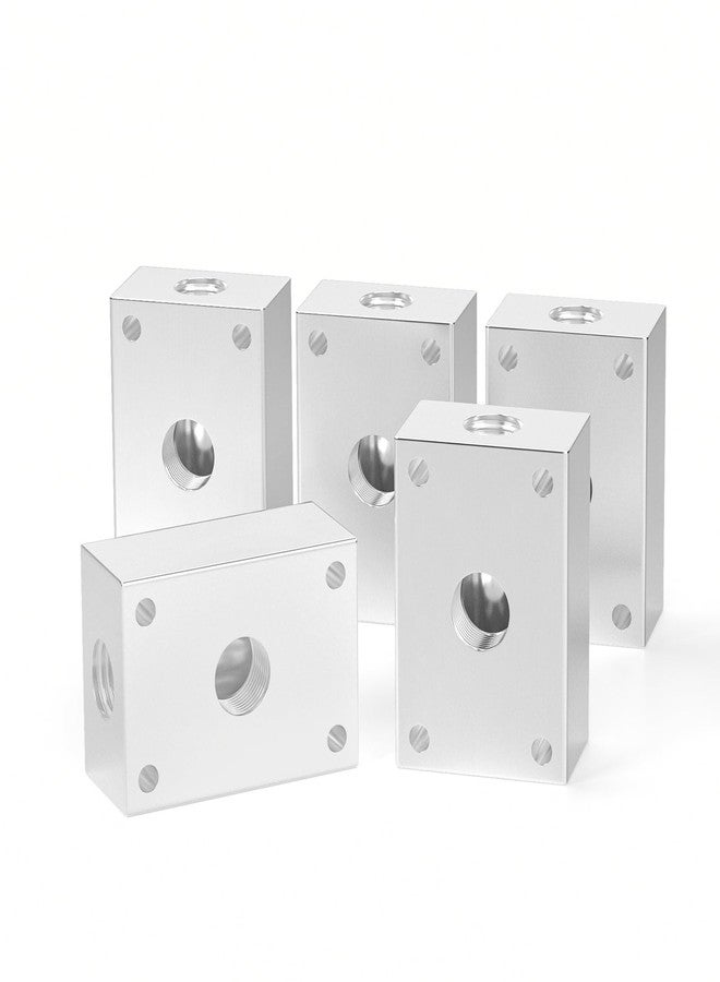 TAILONZ PNEUMATIC 1/4 Inch od Push-in connection shunt Push to Connect Fittings Manifold Block Assembly Pneumatic Fittings (Pack of 5) - Image 1