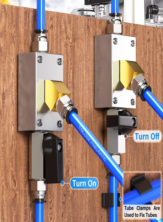 TAILONZ PNEUMATIC 1/4 Inch od Push-in connection shunt Push to Connect Fittings Manifold Block Assembly Pneumatic Fittings (Pack of 5) - Image 4