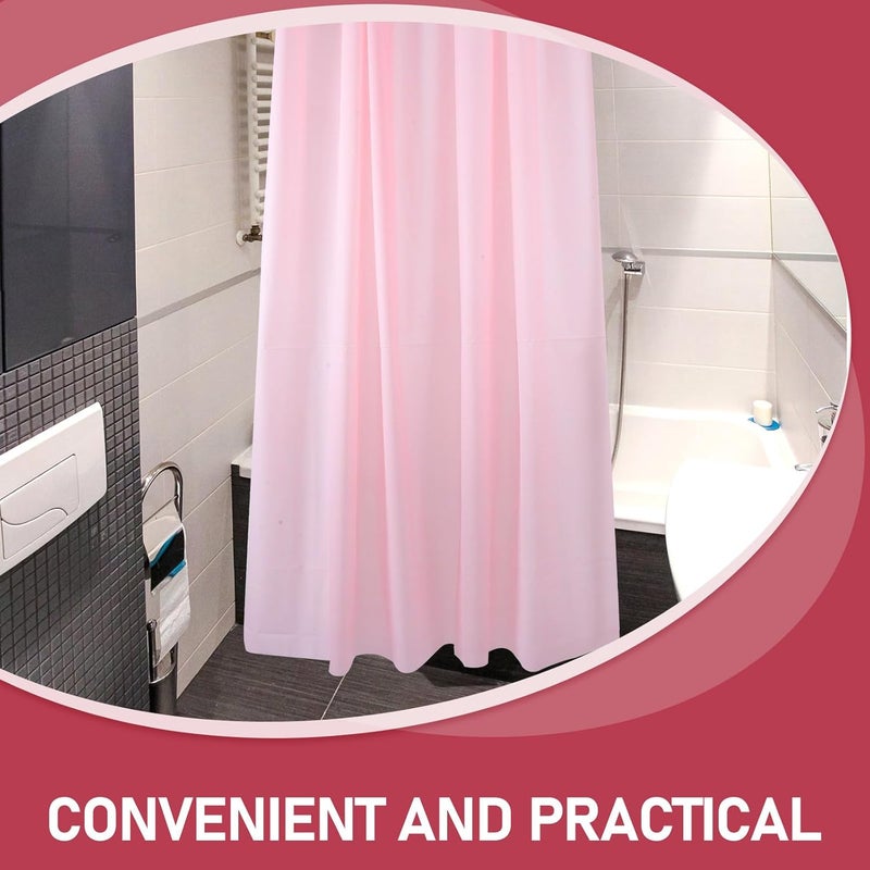 Zerodeko Waterproof Shower Curtain 180x180cm Large Bath Shower Curtain Peva Material for Hotel and Home Use - Image 4