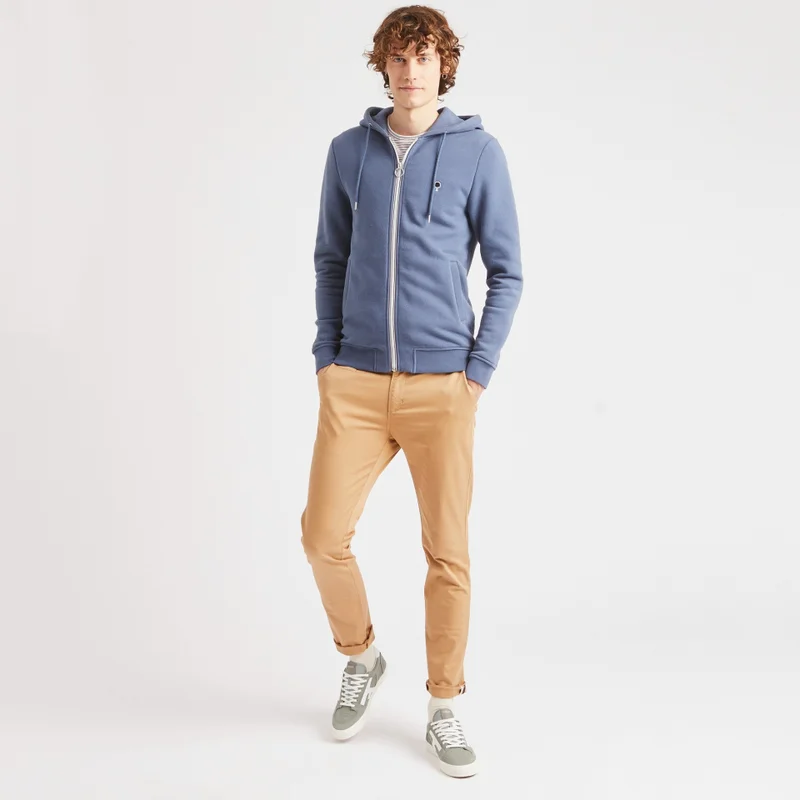 Faguo Mesnil - Blue hoodie in cotton