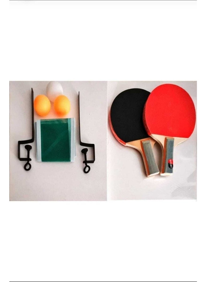 Deniz Sport Table Tennis Set 2 Rackets, 3 Balls and Net  - Image 2