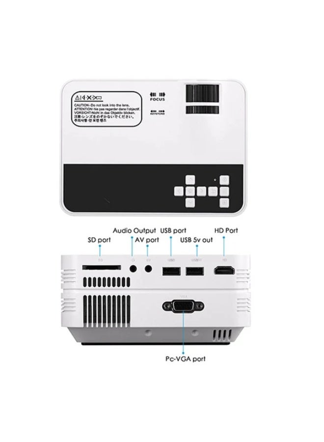 Crony UB-10 PULS 4K Smart Mini Projector | Enhanced Brightness & Auto Focus for Outdoor Movies | Wireless WiFi, HDMI, USB & Smartphone Compatible Home Theater System - Image 3