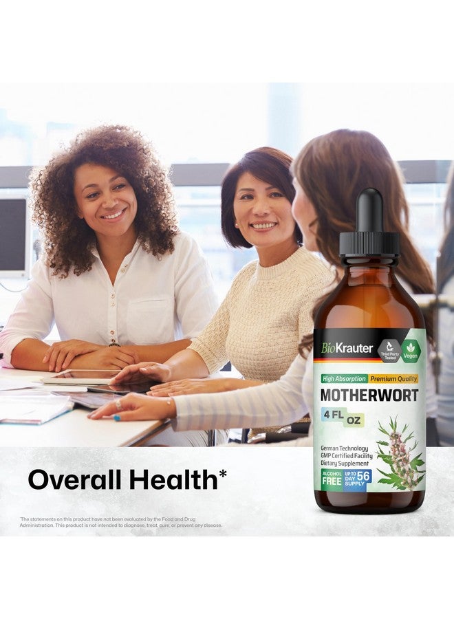 BIO KRAUTER Motherwort Tincture - Motherwort Herbal Extract - Liquid Supplement for Women’s Health - Promote Calm - Alcohol & Sugar Free - Vegan Drops 4 Fl.Oz. - Image 2