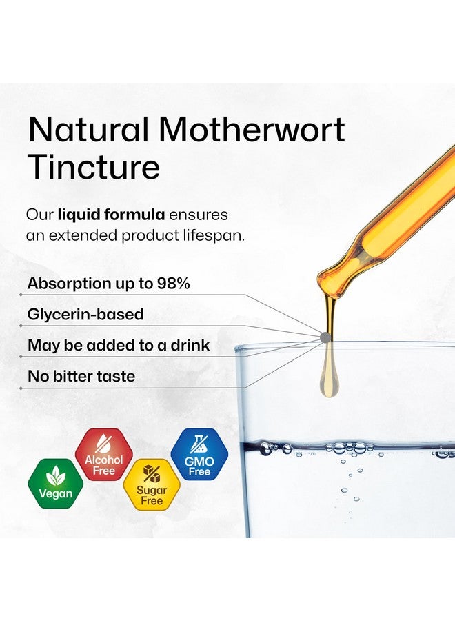 BIO KRAUTER Motherwort Tincture - Motherwort Herbal Extract - Liquid Supplement for Women’s Health - Promote Calm - Alcohol & Sugar Free - Vegan Drops 4 Fl.Oz. - Image 4