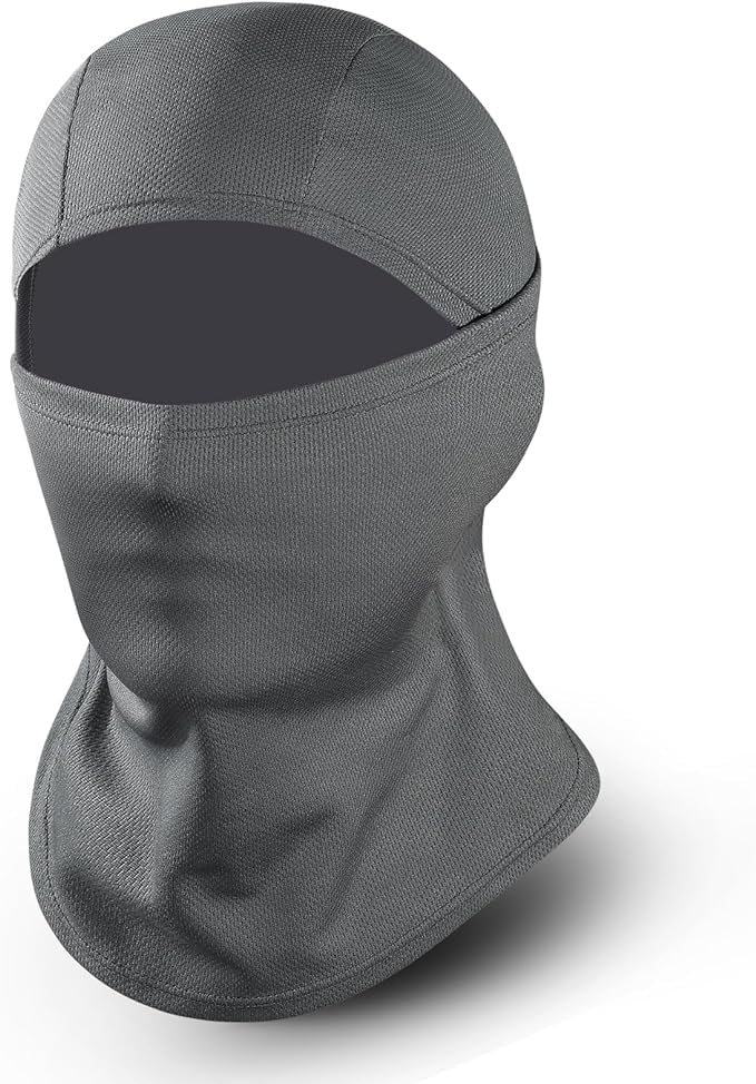 RADIANT Face Mask for Bikers in Riding UV Protected Full Face Mask Balaclava for Men Black Mask for Bike Riding & Cycling, Full Face Helmet Mask for Men (Dark Grey (Pack of 1)) - Image 1