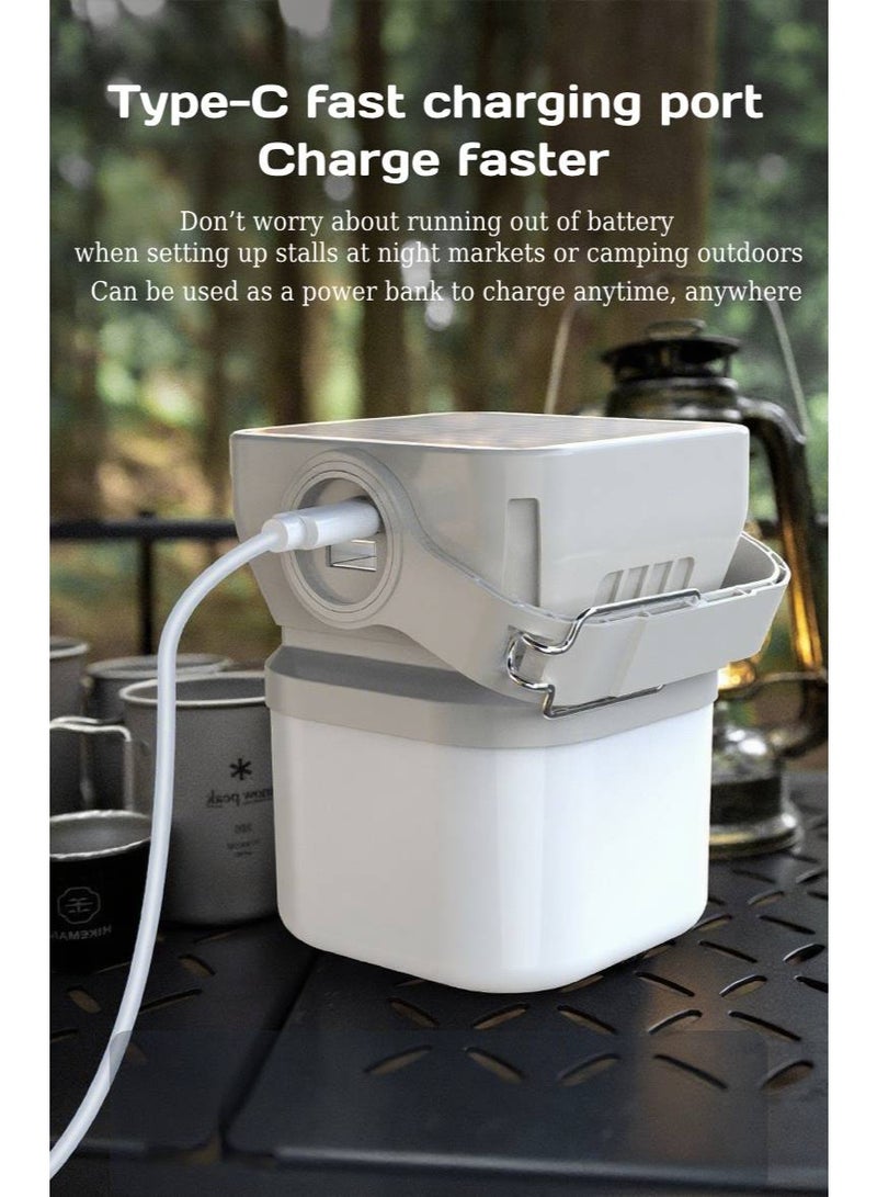 Multifunctional solar camping light, long-lasting digital display charging light, car-mounted outdoor emergency lighting flashlight - Image 4