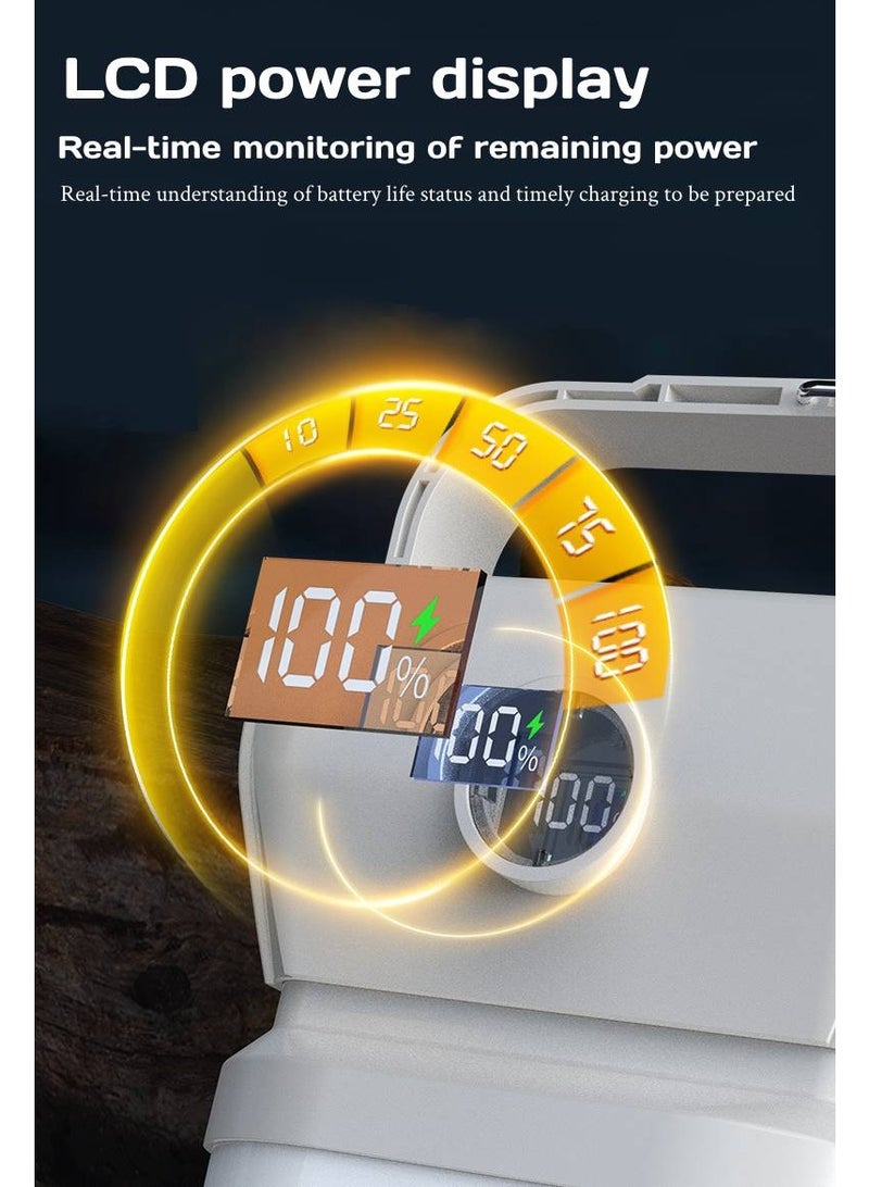 Multifunctional solar camping light, long-lasting digital display charging light, car-mounted outdoor emergency lighting flashlight - Image 3