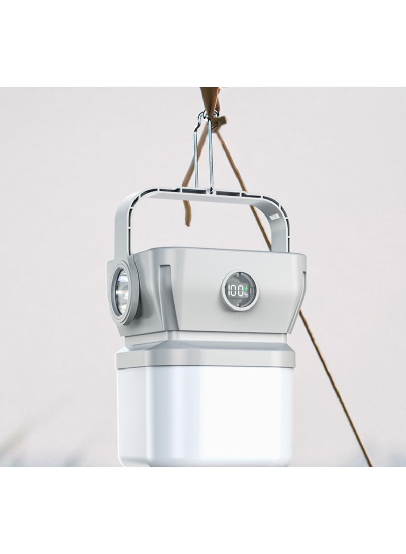 Multifunctional solar camping light, long-lasting digital display charging light, car-mounted outdoor emergency lighting flashlight - Image 5