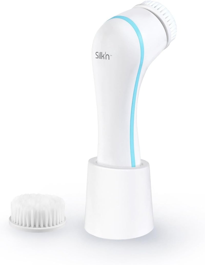 Silk'n Pure Brush Heads, Facial Massage - Gentle Cleansing and Massage for All Skin Types - White - 2 Pieces, SCPB1PE1001 - Image 2