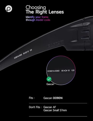 PapaViva Replacement Lenses for Oakley Gascan OO9014 60mm Sunglass Emerald Green Polarized - Image 2