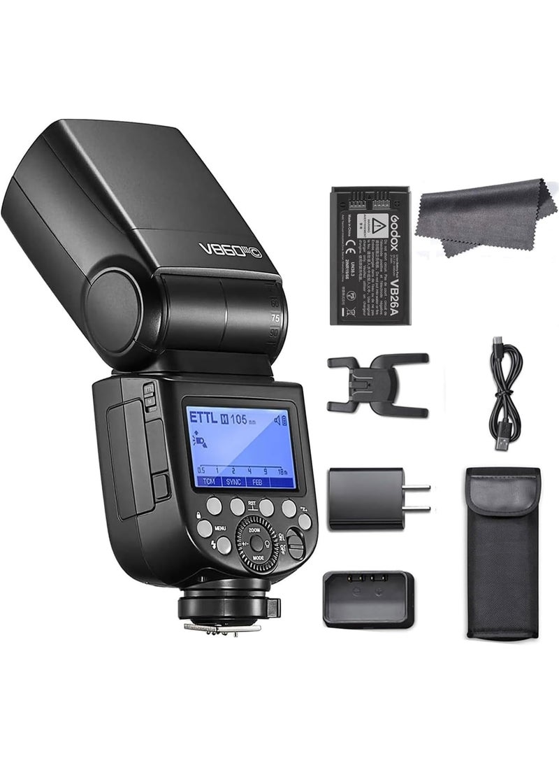 جودوكس فلاش Godox V860III-C TTL لكاميرات كانون – بطارية ليثيوم، تزامن عالي السرعة، ضوء نمذجة مدمج، نظام لاسلكي - Image 1