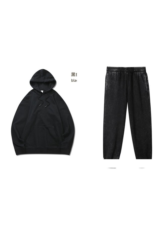 Autumn And Winter Sportswear Suit Group Pure Cotton Games Two-piece Top Training Clothing Long-sleeved Adult Sweatshirt Customization