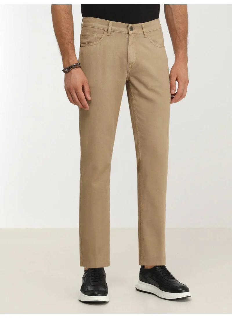 Kip Slim Fit Camel Hair Men's Trousers PANT-2443