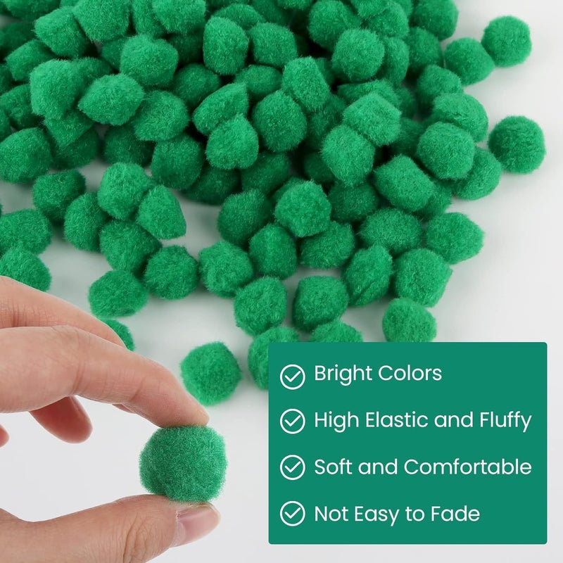 Prescent Dark Green Color 2 cm Sized POM POM Balls for Decorations and Much More (Pack of 500 pc) - Image 4