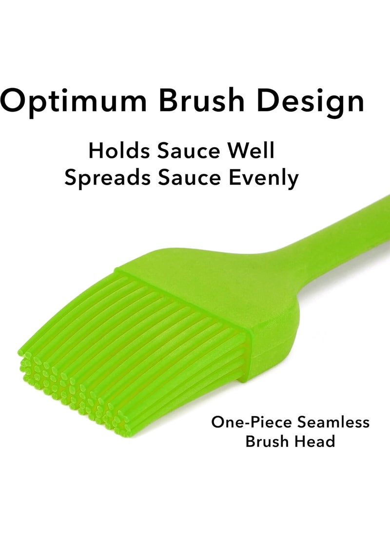 Arora Silicone Basting BrushHeat Resistant Silicone Brushes Set of 4 for Sauce Marinade Meat Glazing Oil Brush for BBQ Kitchen Cooking Baking and Grilling  - Image 5