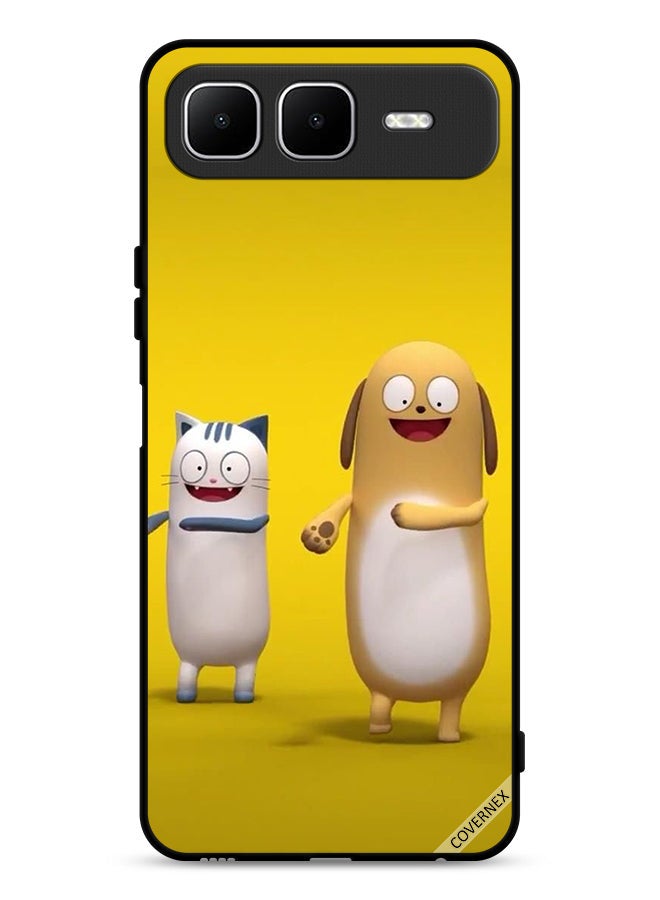 Covernex Infinix Smart 10 Plus Protective Case Cover Cat Dog Story