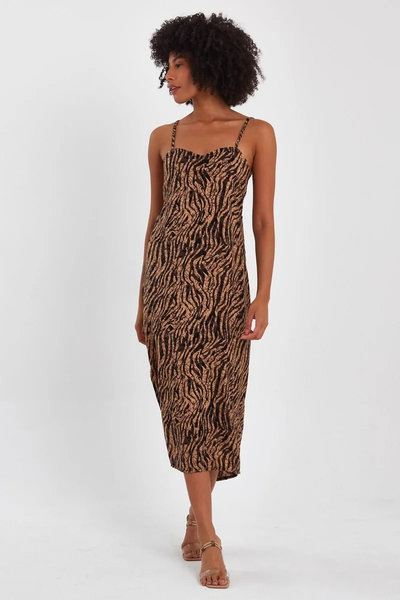 الكسندر جاردي Zebra Print Dress