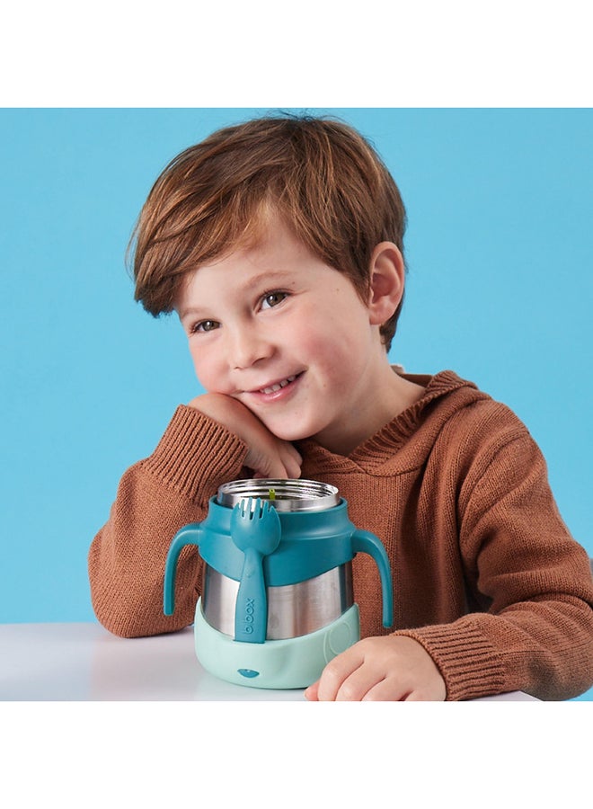 b.box Insulated Food Jar, Easy Open Container for Toddlers, Double Wall Stainless Steel, Keeps Food Cold up to 7hrs, Warm up to 5hrs, 335ml/11 - Image 4