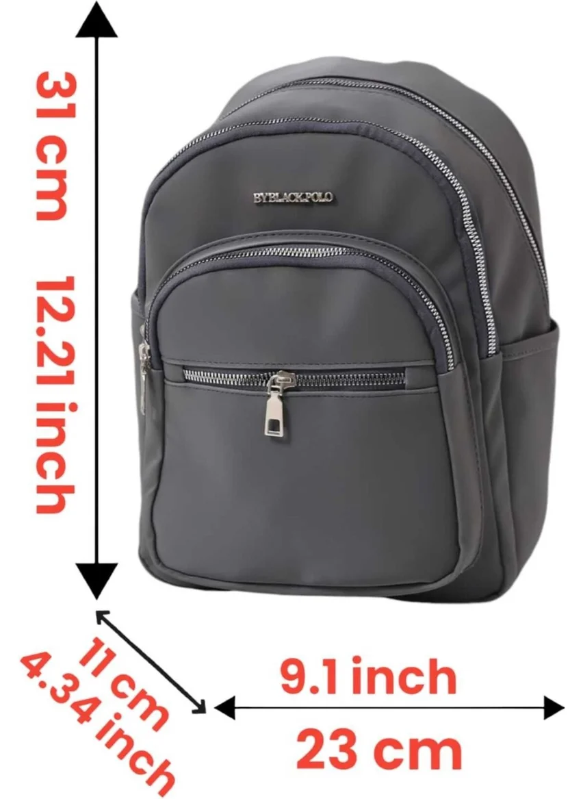 Tezzgelsin Unisex Waterproof Satin Artificial Leather Daily Use Backpack