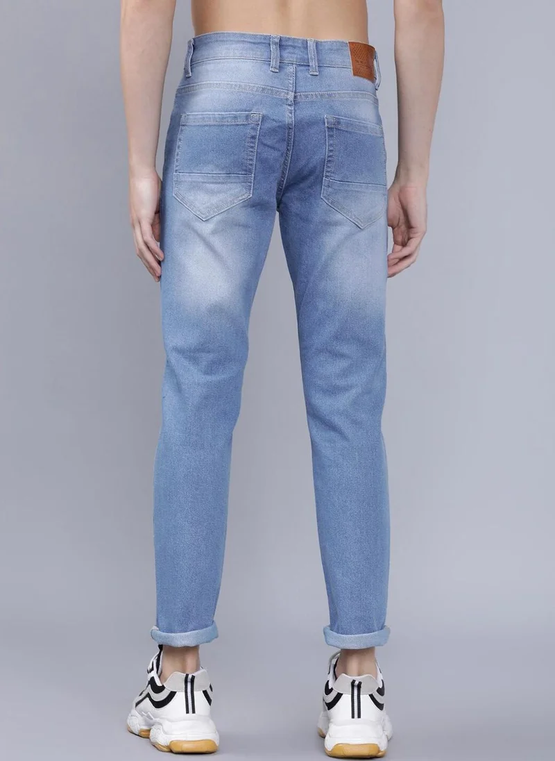 The Indian Garage Co Men Slim Fit Solid Mid-Rise Jeans