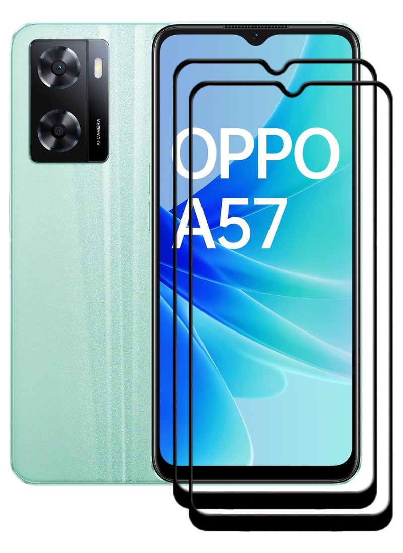 ACLIX 2 Pieces Antistatic ESD Dustproof Premium Quality High Definition Tempered Glass Screen Protector Designed For Oppo A57 - Image 1