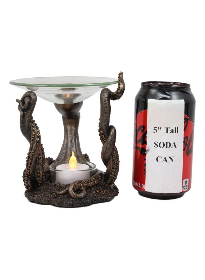 Ebros Gift Nautical Ocean Marine Octopus Head and Arms Tentacles Oil Warmer Or Wax Tart Burner Aroma Scent Diffuser Tea Light Candle Holder Statue Sea Kraken Giant Octopuses Themed Decorative Figurine - Image 5