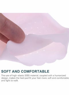 Excefore Silicone Heel Protectors, Heel Cups Heel Sleeves Breathable Ankle Sleeves Foot Cushion Protector for Men Women Plantar Fasciitis  - Image 5