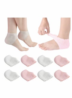 Excefore Silicone Heel Protectors, Heel Cups Heel Sleeves Breathable Ankle Sleeves Foot Cushion Protector for Men Women Plantar Fasciitis  - Image 1