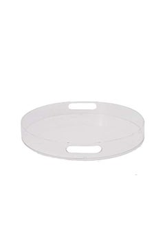 SHARMA PLASTICS SHARMA PLASTICS Acrylic Tray for Dining Table Serving Tray for Home and Kitchen Storage Tray Bed Tray Clear  - Image 1