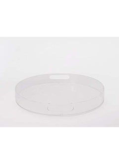 SHARMA PLASTICS SHARMA PLASTICS Acrylic Tray for Dining Table Serving Tray for Home and Kitchen Storage Tray Bed Tray Clear  - Image 2